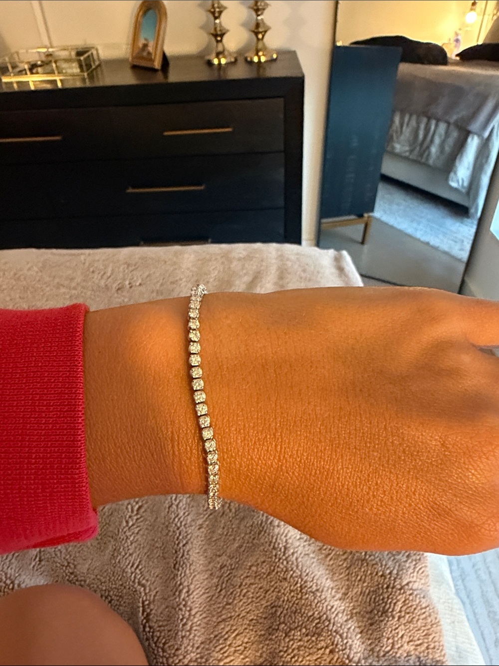 Diamond tennis bracelet 14k